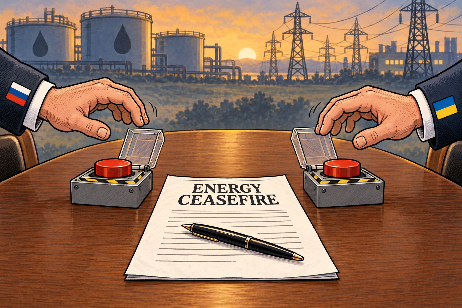 A graphic with energy and ceasefire buttons.